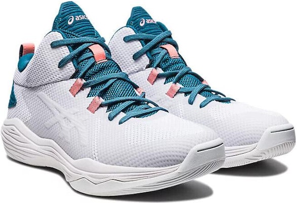 Asics Nova Flow 防滑耐磨 中筒 籃球鞋 男款 白藍粉 Lookbook Asics Nova Flow 防滑耐磨 中筒 籃球鞋 男款 白藍粉