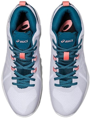 Asics Nova Flow 防滑耐磨 中筒 籃球鞋 男款 白藍粉 Shop Asics Nova Flow 防滑耐磨 中筒 籃球鞋 男款 白藍粉