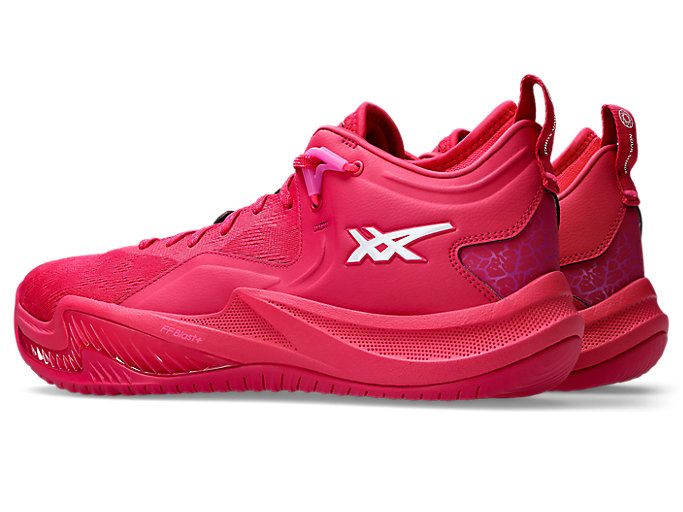 Lookbook ASICS Nova Surge Low 2 Sepatu Basket Bright Rose/Putih 1061A051-700