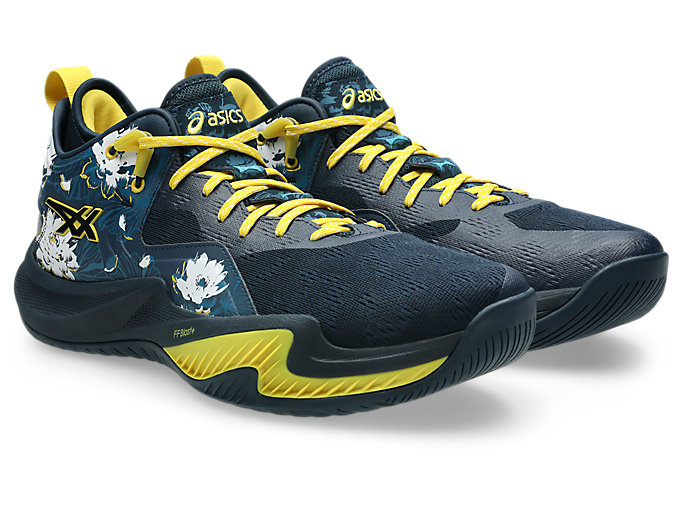 Order ASICS Nova Surge Low 2 Kasut Bola Keranjang Biru Perancis/Teal Gelap 1061A058-400