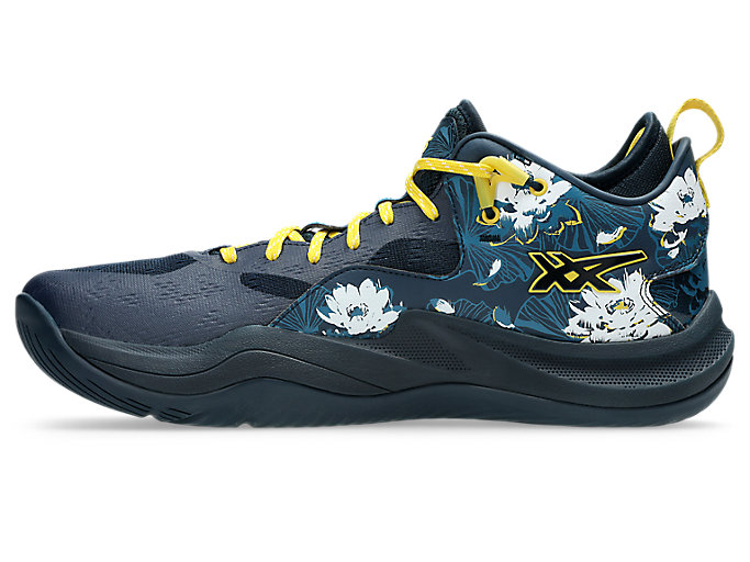 Shop ASICS Nova Surge Low 2 Kasut Bola Keranjang Biru Perancis/Teal Gelap 1061A058-400