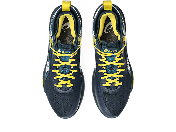Details for ASICS Nova Surge Low 2 Kasut Bola Keranjang Biru Perancis/Teal Gelap 1061A058-400