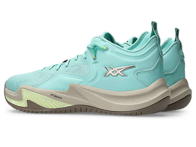Lookbook ASICS Nova Surge Low 2 Basketball Shoes Oasis Green/Taupe Grey 1061A051-301