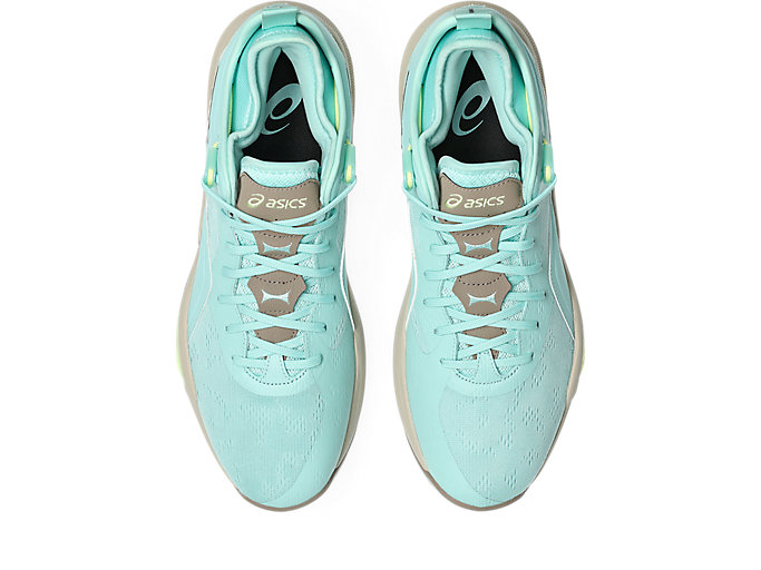 Details for ASICS Nova Surge Low 2 Basketball Shoes Oasis Green/Taupe Grey 1061A051-301