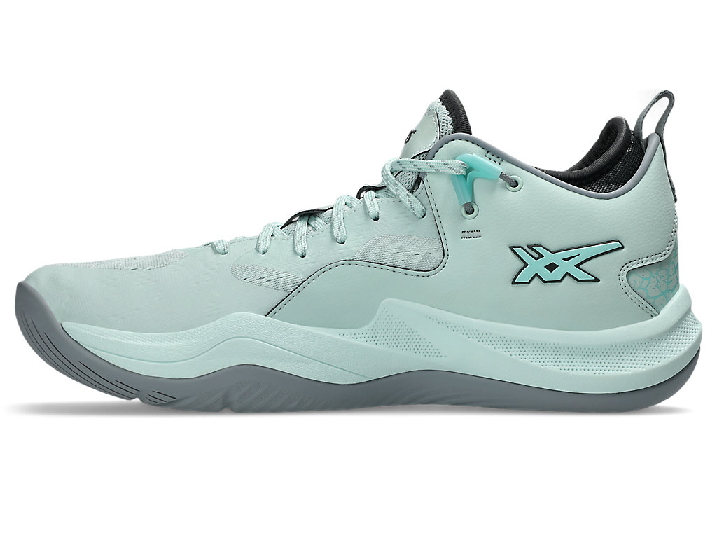 Shop ASICS Nova Surge Low 2 籃球鞋 淡藍/螢光薄荷綠 1061A051-402