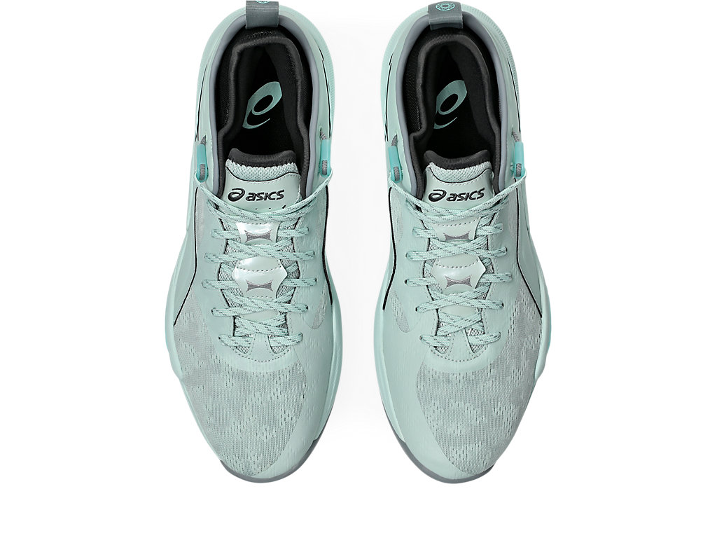 Details for ASICS Nova Surge Low 2 籃球鞋 淡藍/螢光薄荷綠 1061A051-402