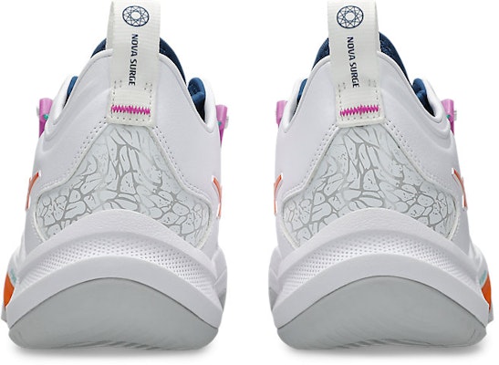 ASICS Nova Surge Low 2 Kasut Bola Keranjang Putih/Sun Peach 1061A051-101 Purchase ASICS Nova Surge Low 2 Kasut Bola Keranjang Putih/Sun Peach 1061A051-101