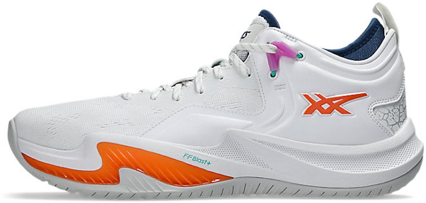 ASICS Nova Surge Low 2 Kasut Bola Keranjang Putih/Sun Peach 1061A051-101 Cheap ASICS Nova Surge Low 2 Kasut Bola Keranjang Putih/Sun Peach 1061A051-101