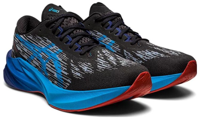ASICS Novablast 3 2E Wide 'Black Island Blue' 1011B459-004 Lookbook ASICS Novablast 3 2E Wide 'Black Island Blue' 1011B459-004