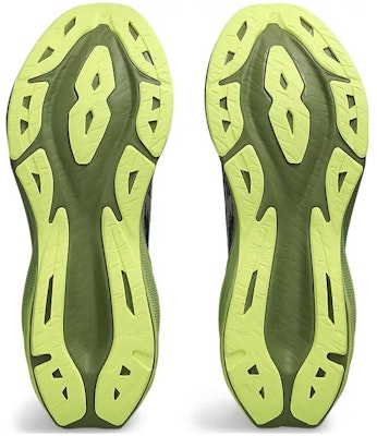 ASICS Novablast 3 'Black Dried Leaf Green' 1011B458-005 Details for ASICS Novablast 3 'Black Dried Leaf Green' 1011B458-005