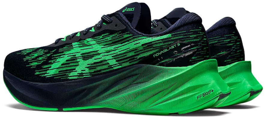 ASICS Novablast 3 'Midnight New Leaf' Lelaki 1011B458-400 Shop ASICS Novablast 3 'Midnight New Leaf' Lelaki 1011B458-400