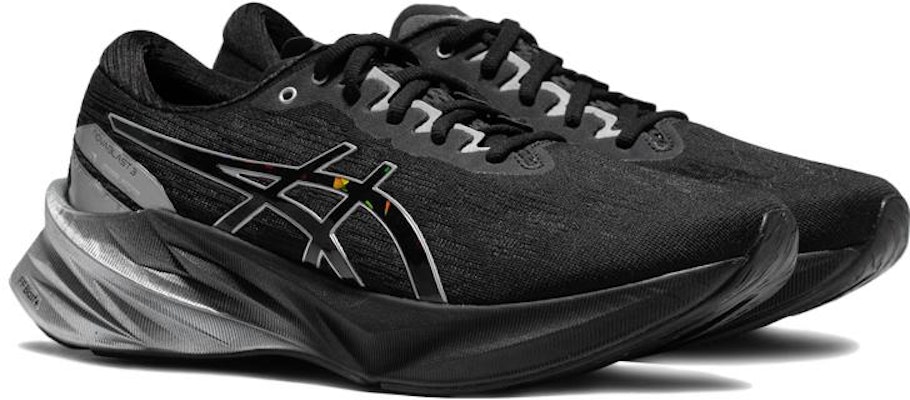 ASICS Novablast 3 Platinum 'Black White' 1011B725-001 Shop ASICS Novablast 3 Platinum 'Black White' 1011B725-001