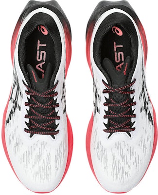 ASICS Novablast 3 宽版 '白色 黑色 电光红' 1011B459-104 Shop ASICS Novablast 3 宽版 '白色 黑色 电光红' 1011B459-104