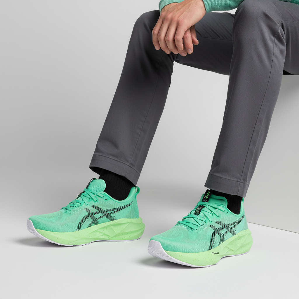 Order ASICS Novablast 5 ''Ekiden - Vital Green'' Lelaki Perempuan Kasut Sukan 1011C224-300