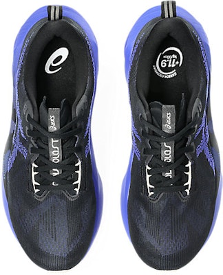 ASICS NOVABLAST 5 Kasut Lari Hitam/Cobalt Burst 1011B974-004 Details for ASICS NOVABLAST 5 Kasut Lari Hitam/Cobalt Burst 1011B974-004