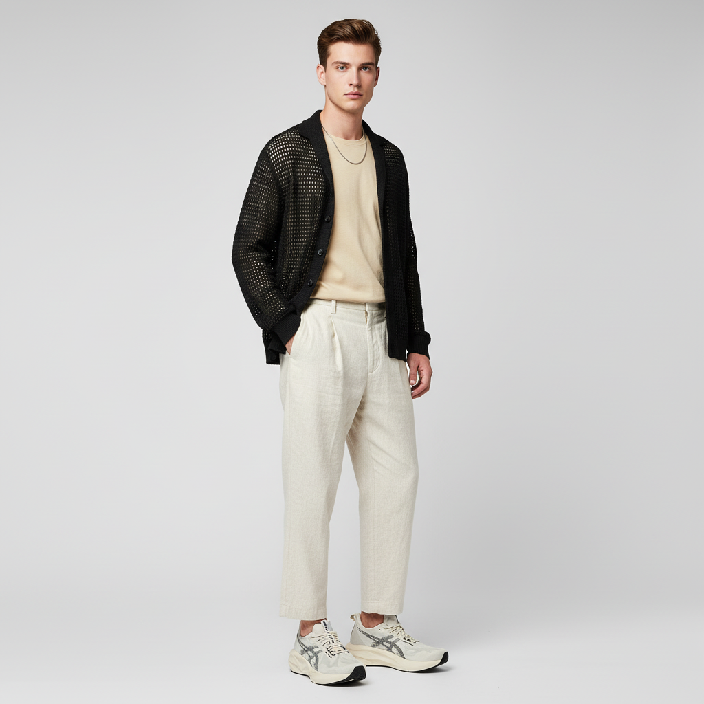 Lookbook ASICS Novablast 5 Kasut Larian Oatmeal/Hitam 1011B974-250