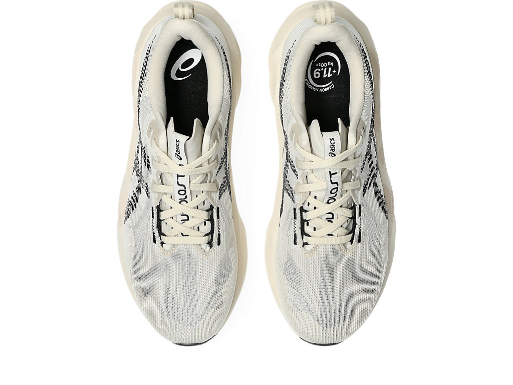 Cheap ASICS Novablast 5 Kasut Larian Oatmeal/Hitam 1011B974-250