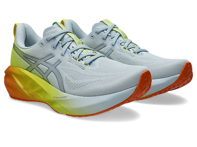 Lookbook ASICS Novablast 5 跑鞋 天空蓝/柠檬黄 1011C184-400