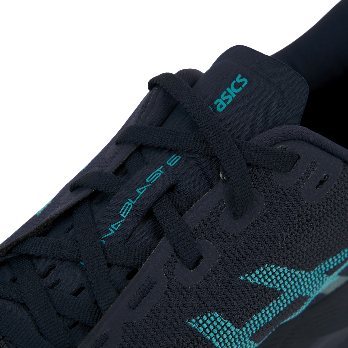 Sizing ASICS Novablast 6 bleu nuit et aqua 1011C243-402