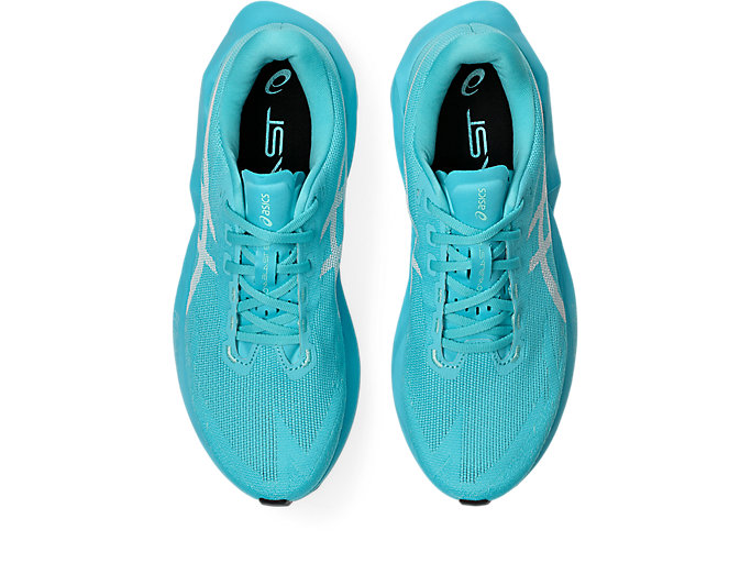 Details for ASICS Novablast 6 Running Shoes Energy Aqua/White 1011C243-400