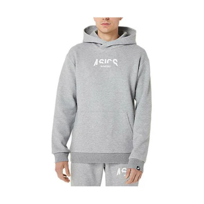 ASICS Oversized Letter Hoodie Long Sleeve - Grey 2063A281-020