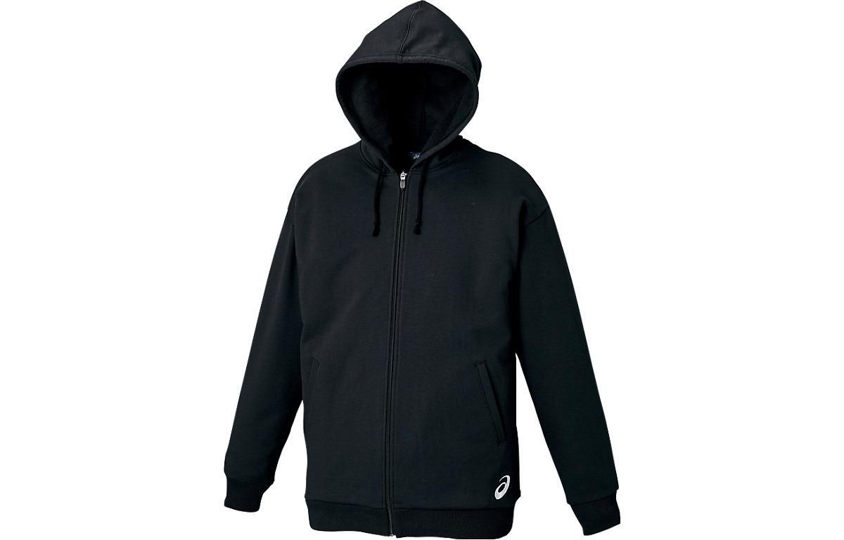 ASICS Oversized Solid Color Zip Hoodie Black XB6009-90