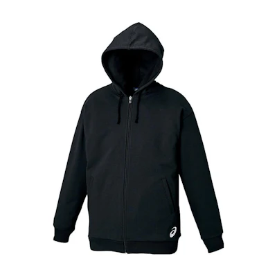 ASICS Oversized Solid Color Zip Hoodie Black XB6009-90