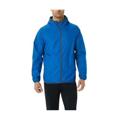 ASICS Packable Jacket Logo Hooded Zip-Up Long Sleeve Jacket 2011B970-424