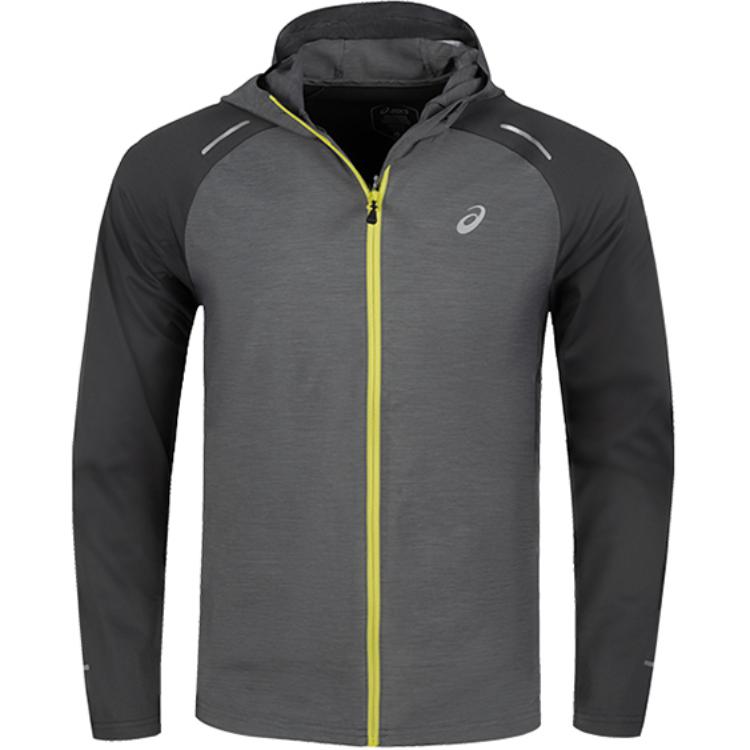 ASICS Patchwork Zip-Up Hoodie Jacket - Gray 2011D258-020