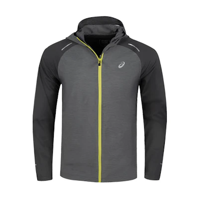 ASICS Patchwork Zip-Up Hoodie Jacket - Gray 2011D258-020