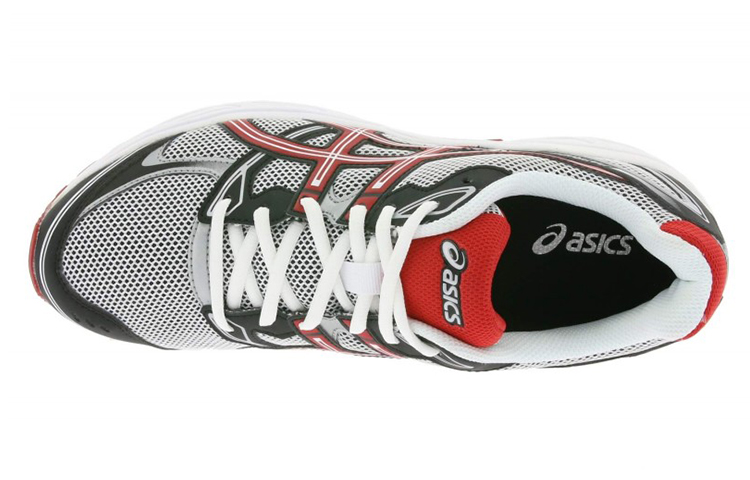 Shop Asics Patriot 6 運動 防滑耐磨 低筒 跑步鞋 男款 黑紅