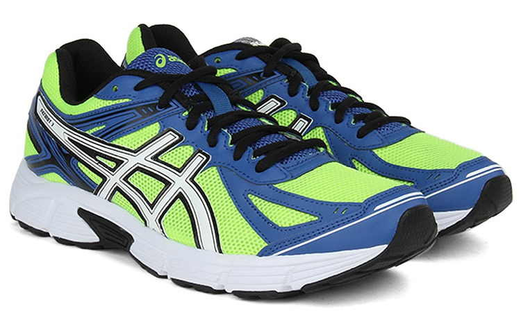 Lookbook ASICS Patriot 7 ''Fluorescerend Groen Blauw'' T4D1N-0701