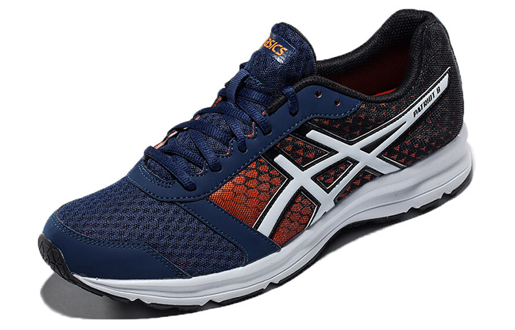 Order ASICS Patriot 8 ''Donkerblauw Rood'' T619Q-5001