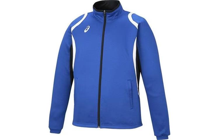 ASICS Patterned Colorblock Zip Jacket Blue XAT12D-45