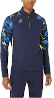 ASICS Patterned High-Neck Pullover Sweatshirt Midnight Blue () 2101A242-405 ASICS Patterned High-Neck Pullover Sweatshirt Midnight Blue () 2101A242-405