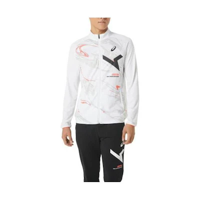 ASICS Patterned Zip-Up Jacket White 2031D995-100