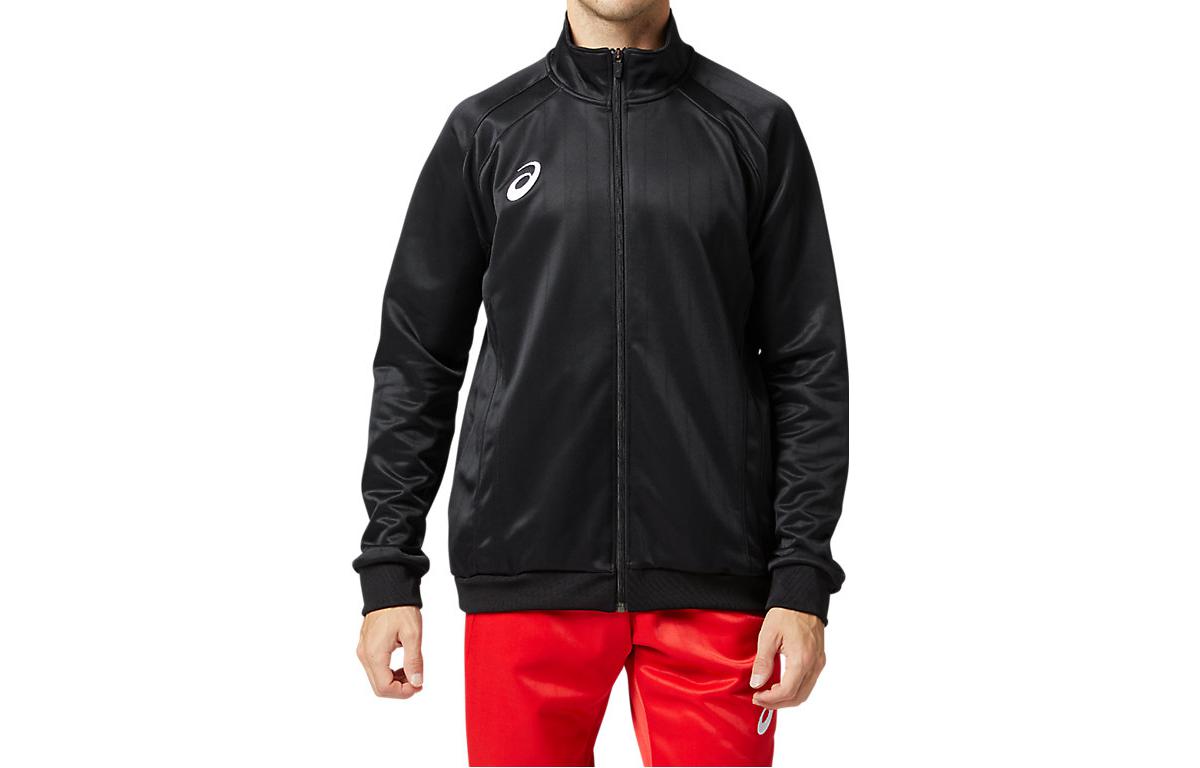 ASICS Performance Black Full-Zip Jacket with Logo Print Black 2101A075-001