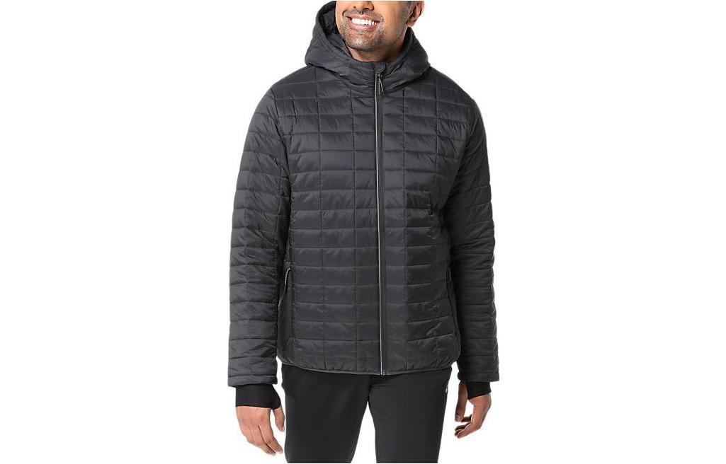 ASICS Performance Insulated Jacket 20 Black Hooded Long Sleeve Casual Coat 2031E242-023