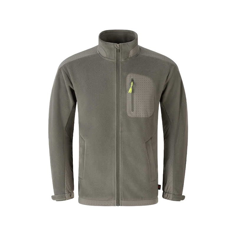 Order ASICS POLARTEC Jaket Kalis Air Kelabu Gelap - Zip Kasual Kolar Tinggi 2031E867-020