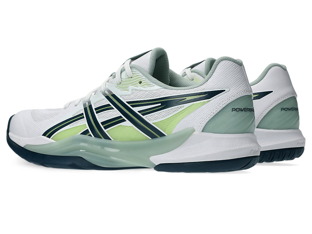 Lookbook ASICS Powerbreak FF 網球鞋 白色/寧靜藍綠 1071A101-104