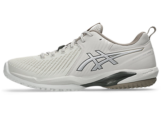 ASICS PRESTIGE™ NEO OC (Omni & Clay Court Tennis Shoes) Soft Oat/Pure Silver 1043A027-250