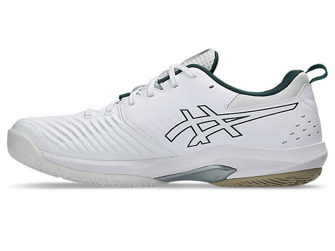 Shop ASICS PRESTIGE™ NEO WIDE (All Court) Sepatu Tenis Putih/Perak 1043A028-100