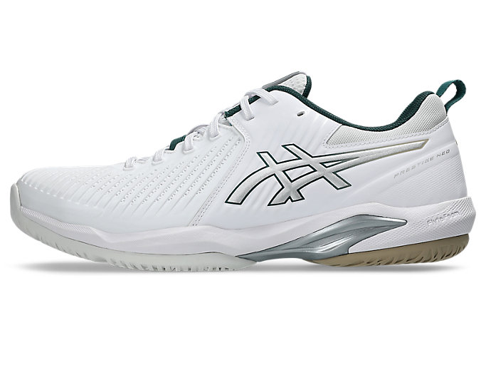 Cheap ASICS PRESTIGE™ NEO WIDE (All Court) Sepatu Tenis Putih/Perak 1043A028-100