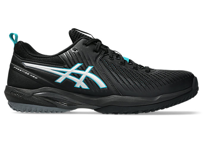 ASICS Prestige Neo OC Wide Tennis Shoes Black/Pure Silver 1043A029-001