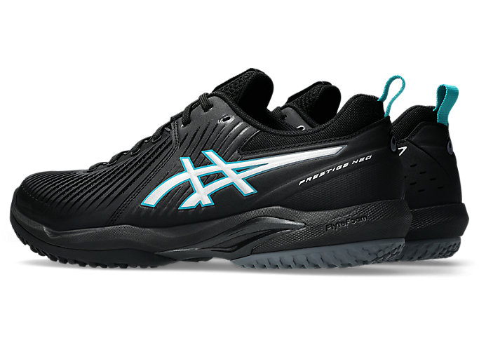 Lookbook Zapatillas de Tenis ASICS Prestige Neo OC Wide Negro/Plata Pura 1043A029-001