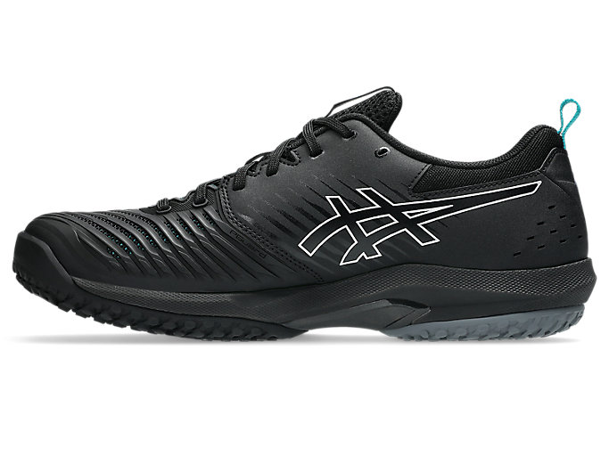 Shop Zapatillas de Tenis ASICS Prestige Neo OC Wide Negro/Plata Pura 1043A029-001