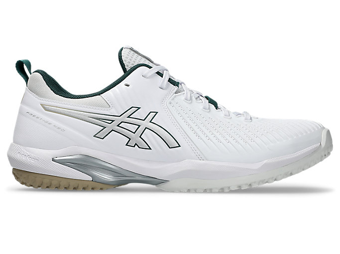 ASICS Prestige Neo OC Wide Tennis Shoes White/Pure Silver 1043A029-100