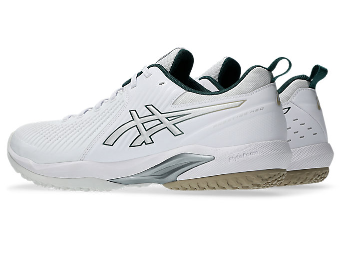 Shop ASICS Prestige Neo OC Wide Sepatu Tenis Putih/Pure Silver 1043A029-100