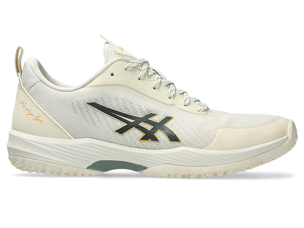 Buy 亚瑟士PRESTIGELYTE 5 OC网球鞋 沙色/蓝色 1043A021-200