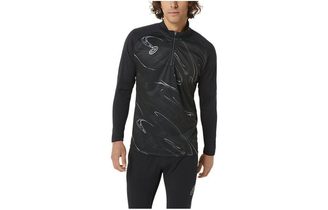 ASICS Printed Full-Zip High-Neck Jacket Black 2101A216-001